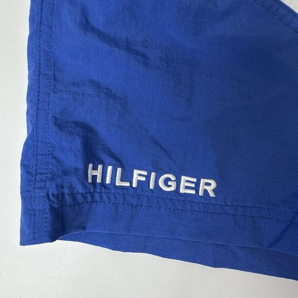 Vtg Tommy Hilfiger Swim Trunks Sz XL Colorblock Lined Board Shorts Preppy Y2K - Picture 3 of 15